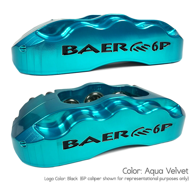 12" Rear SS4 Brake System with Park Brake - Aqua Velvet